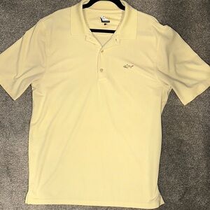 Greg Norman Men's Yellow Polo Shirt